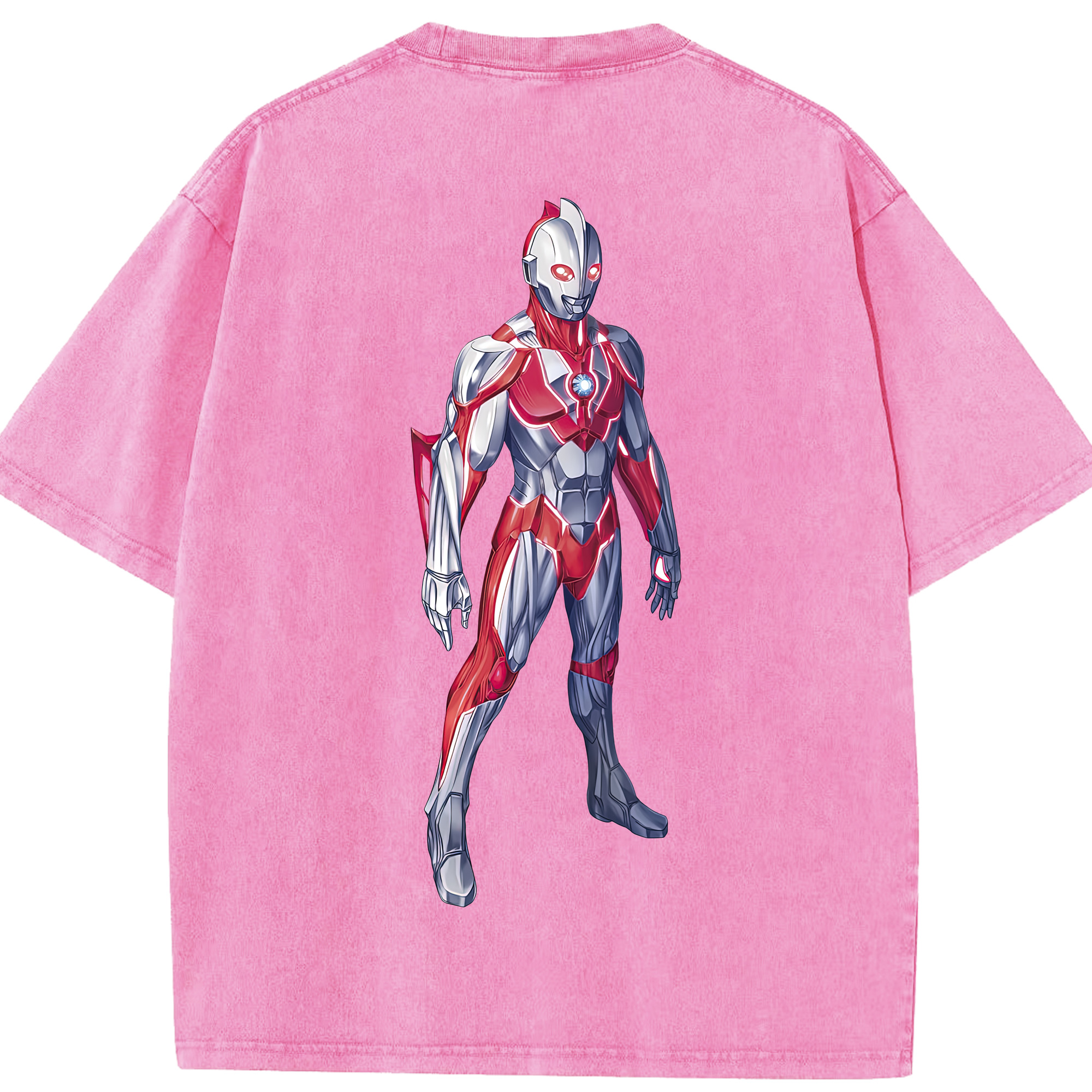 （画像用） ウルトラマン Ultraman 綿100% ヴィンテージ風 半袖Tシャツ（背面プリント）